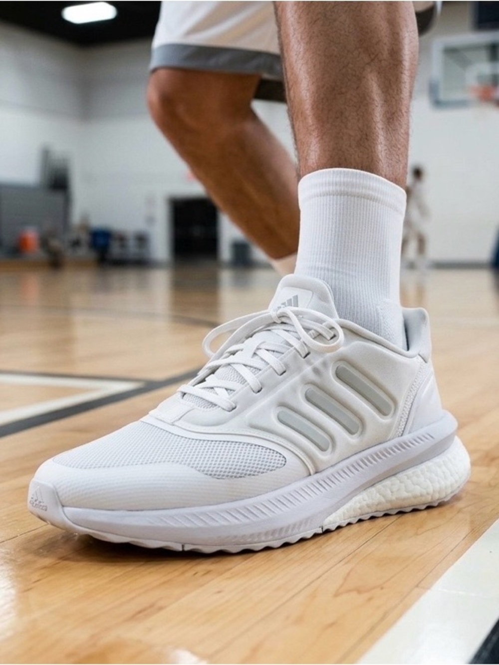 Adidas X_PLRPHASE Athletic Running Sneaker Shoe, White/Beige, Size‎ 8